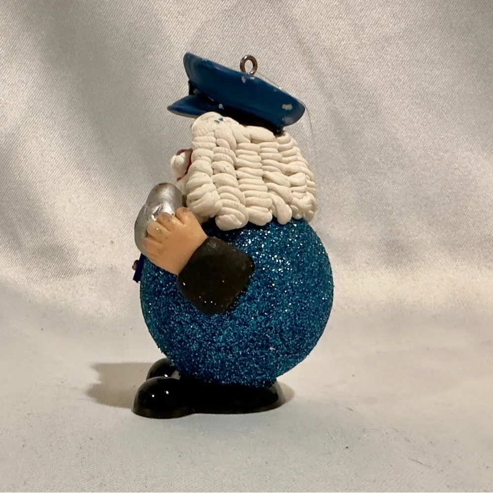 Vintage Department 56 Santa Police Man Ornament Public Defender Patriot